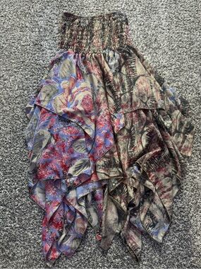 Bohemian Ruffled Layered Skirt in Multicolor